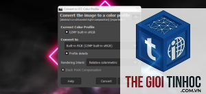 wordpress image color profile lỗi