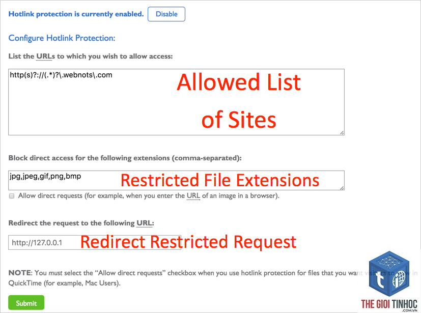 wordpress image hotlink protection lỗi