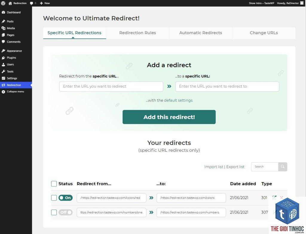 wordpress infinite redirect