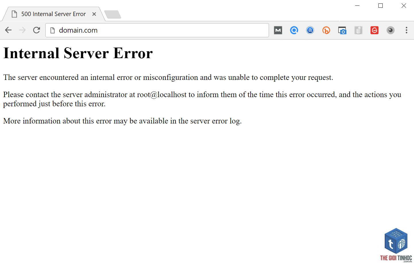 wordpress internal server error - Hình 1