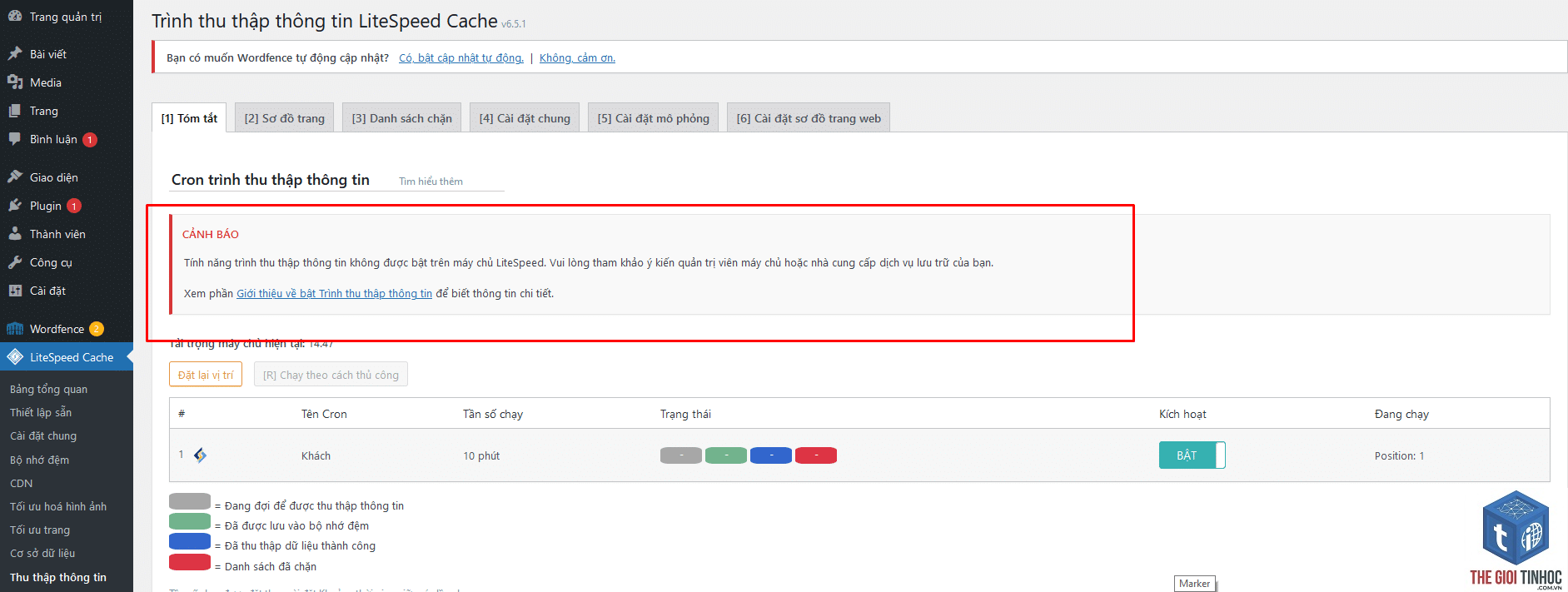 wordpress litespeed crawler lỗi - Hình 5