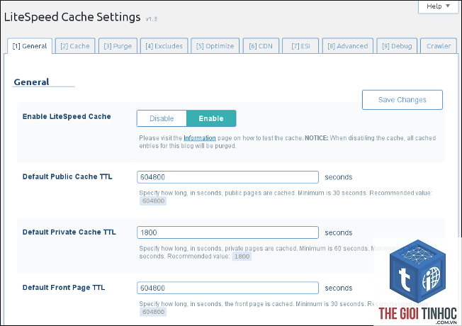 wordpress litespeed esi lỗi