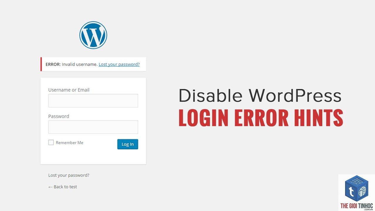 wordpress login error - Hình 3