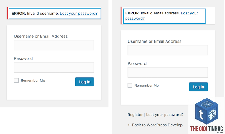 wordpress login invalid password - Hình 5