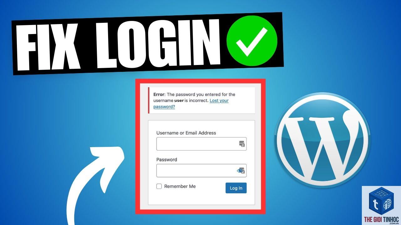 wordpress login invalid username - Hình 3