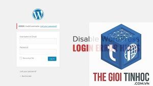 wordpress login invalid username