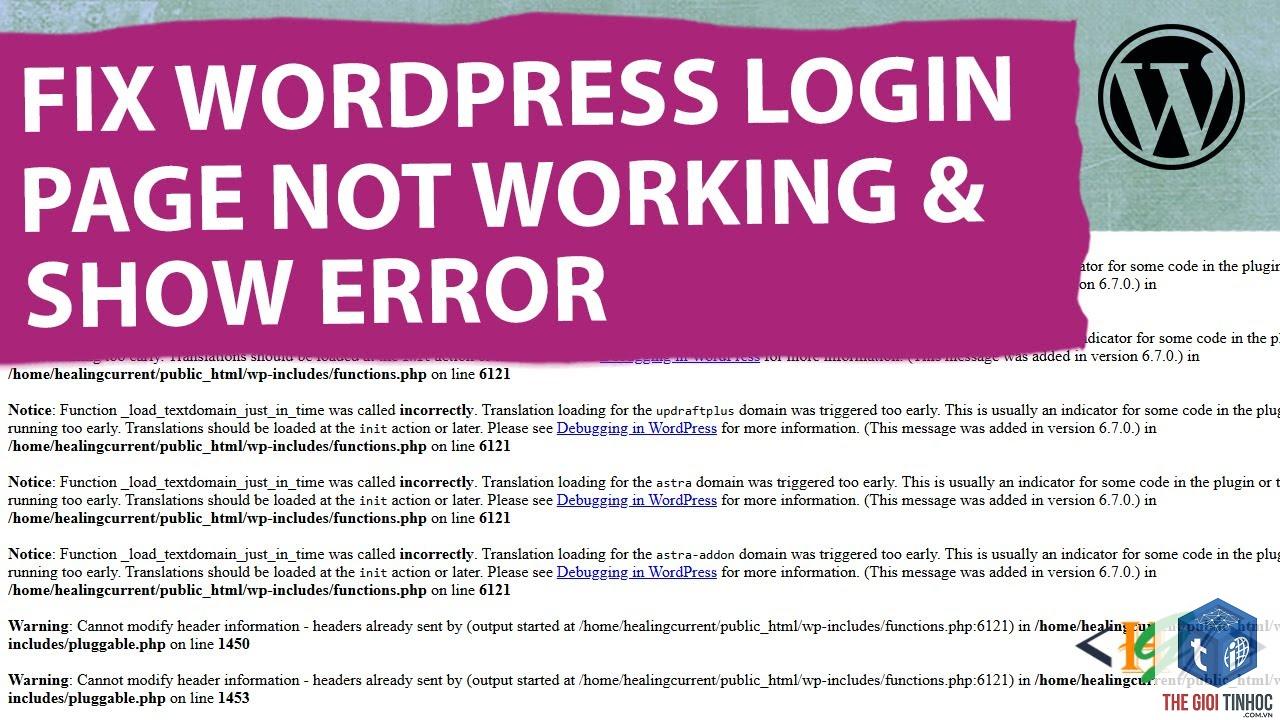 wordpress login page not working - Hình 3
