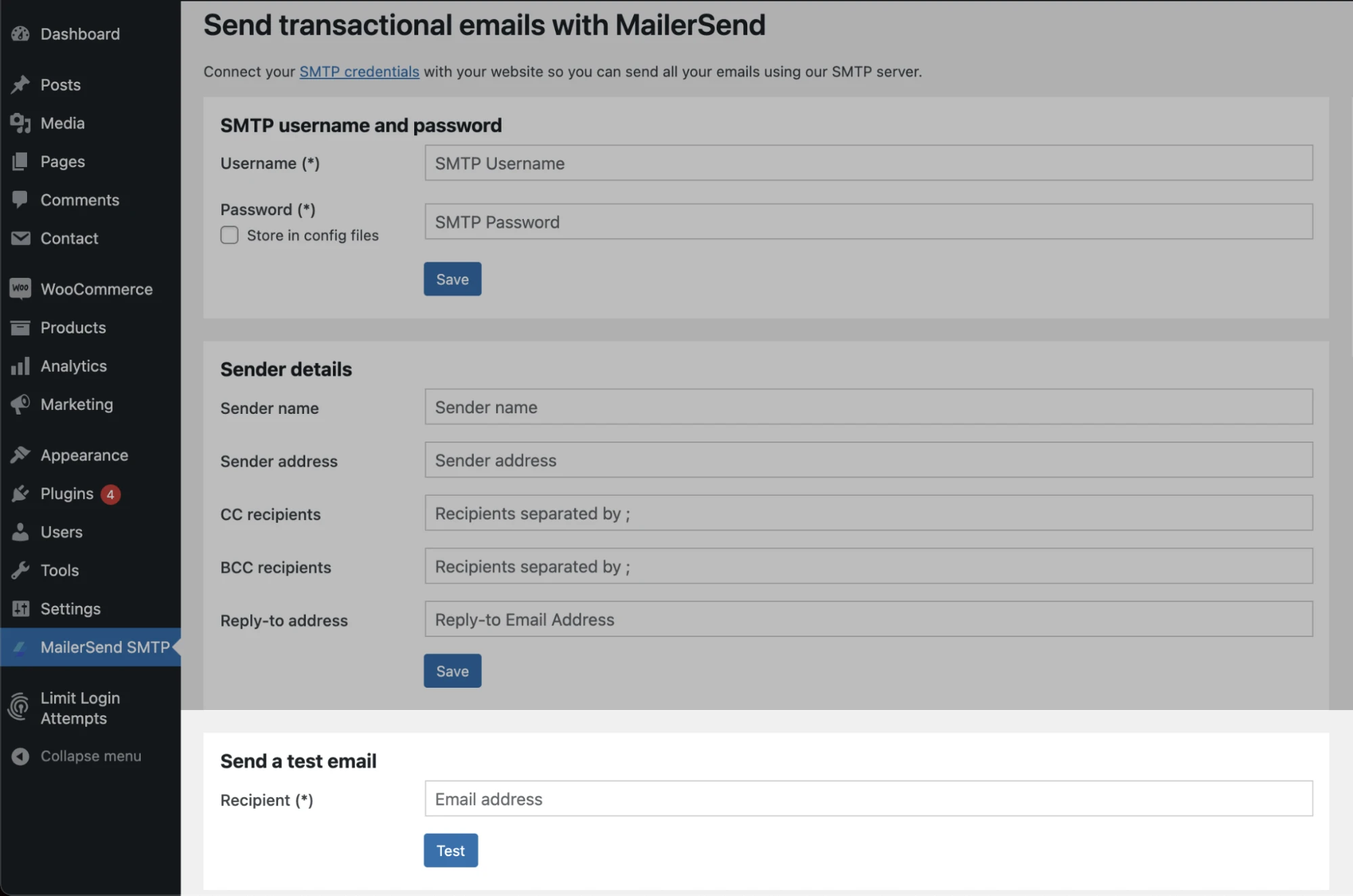 wordpress mailersend smtp lỗi - Hình 4