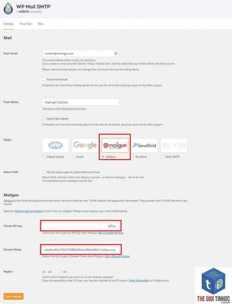 wordpress mailgun api lỗi - Hình 1