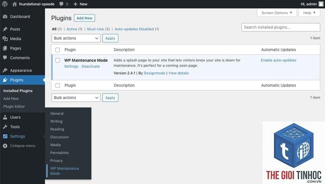 wordpress maintenance mode after update - Hình 3