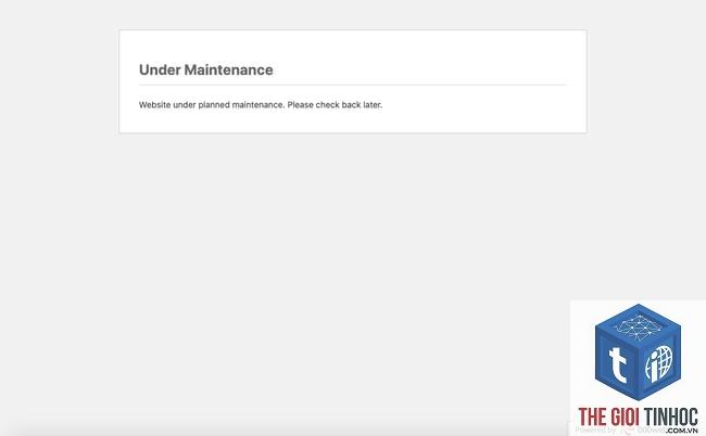 wordpress maintenance page not removed - Hình 1
