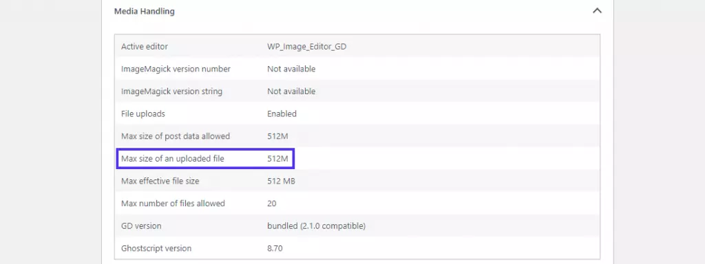 wordpress max upload size lỗi - Hình 5