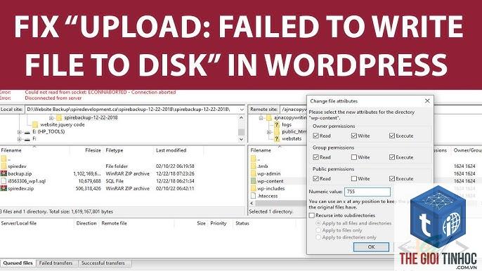 wordpress media chmod lỗi - Hình 4