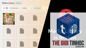 wordpress media library loading mãi