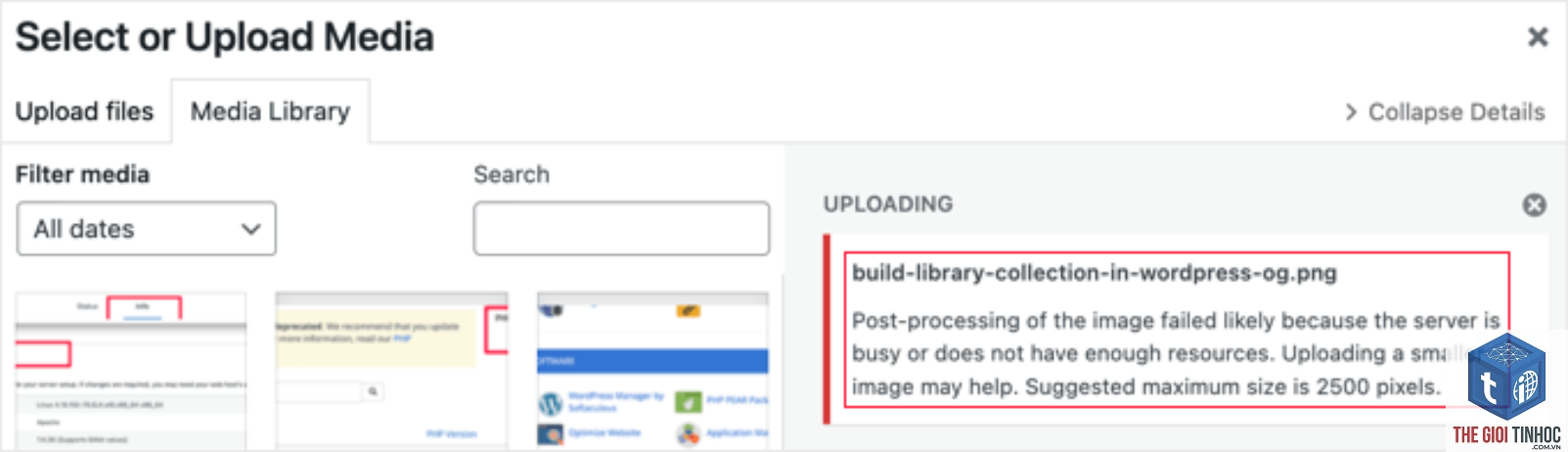 wordpress media processing queue lỗi - Hình 4