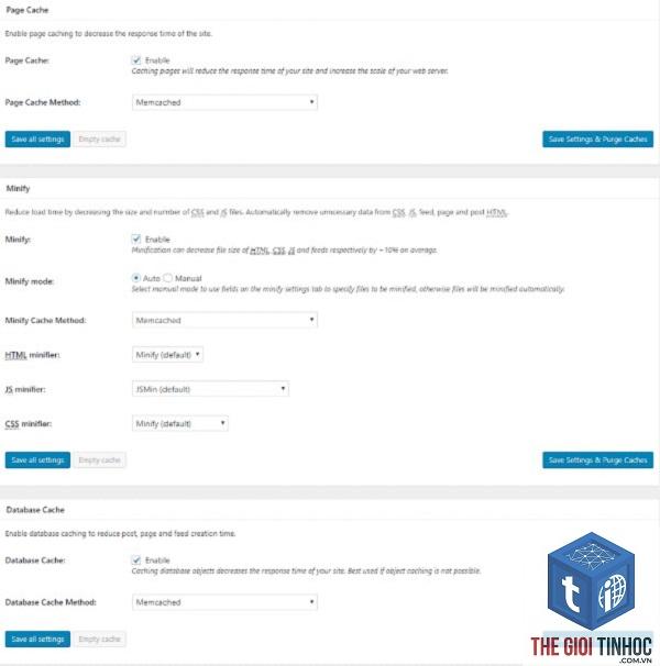 wordpress memcached lỗi