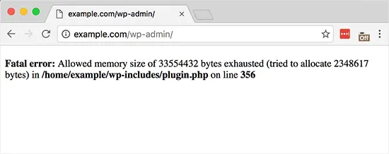 wordpress memory exhausted fix
