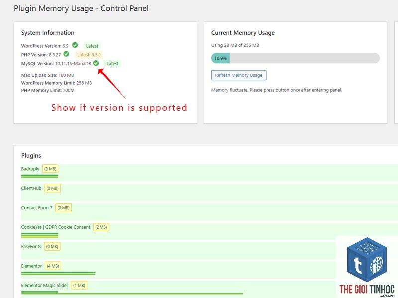 wordpress memory usage cao - Hình 2
