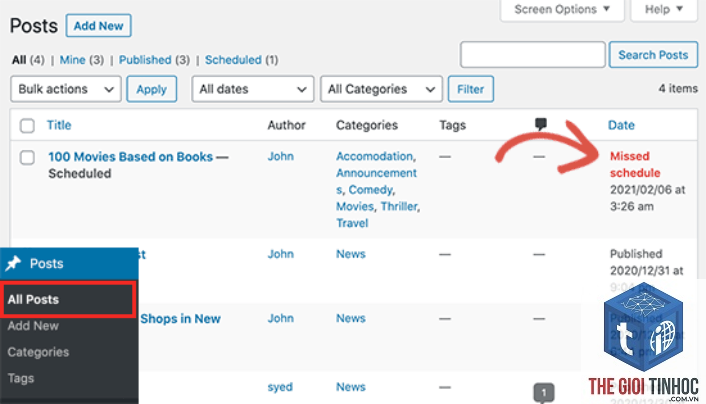 wordpress missed schedule error - Hình 4