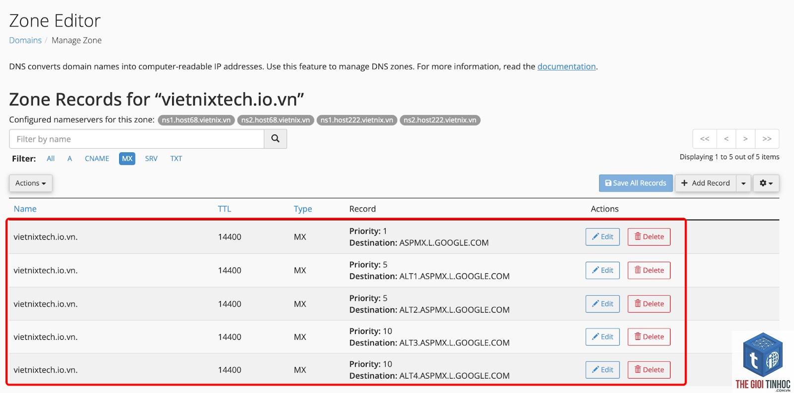 wordpress mx record lỗi - Hình 4