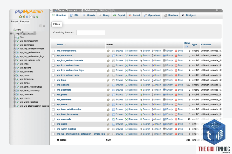 wordpress mysql log