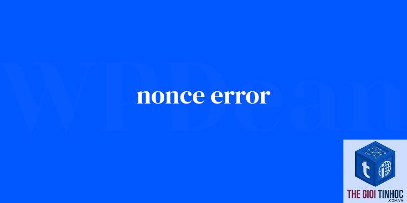 wordpress nonce error