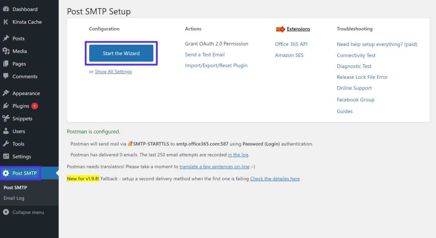 wordpress office 365 smtp lỗi - Hình 4