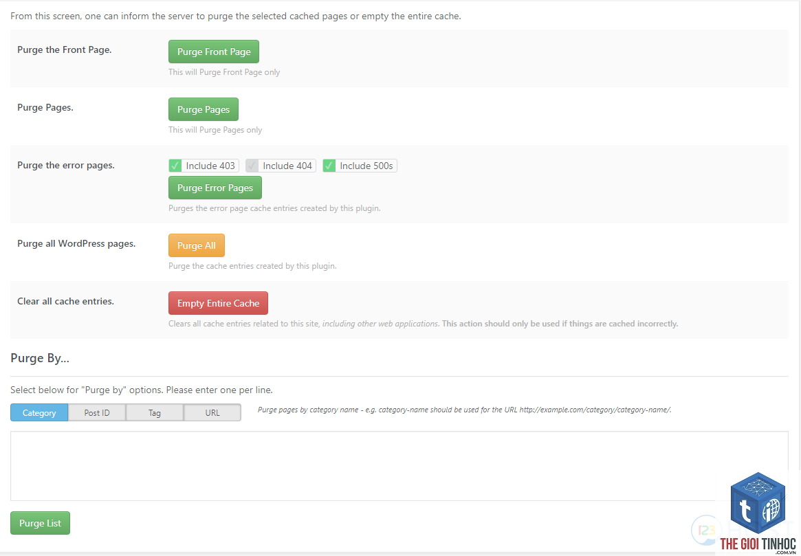 wordpress openlitespeed cache purge lỗi - Hình 3