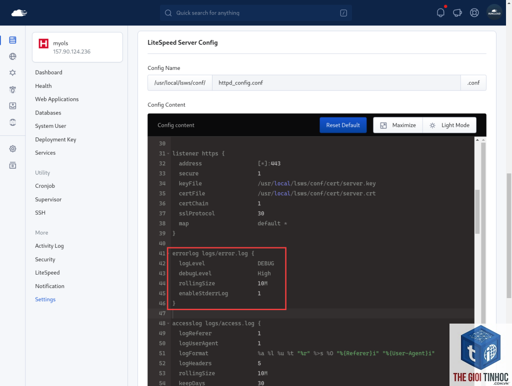 wordpress openlitespeed permissions lỗi - Hình 5