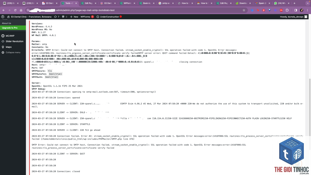 wordpress outlook smtp timeout - Hình 2