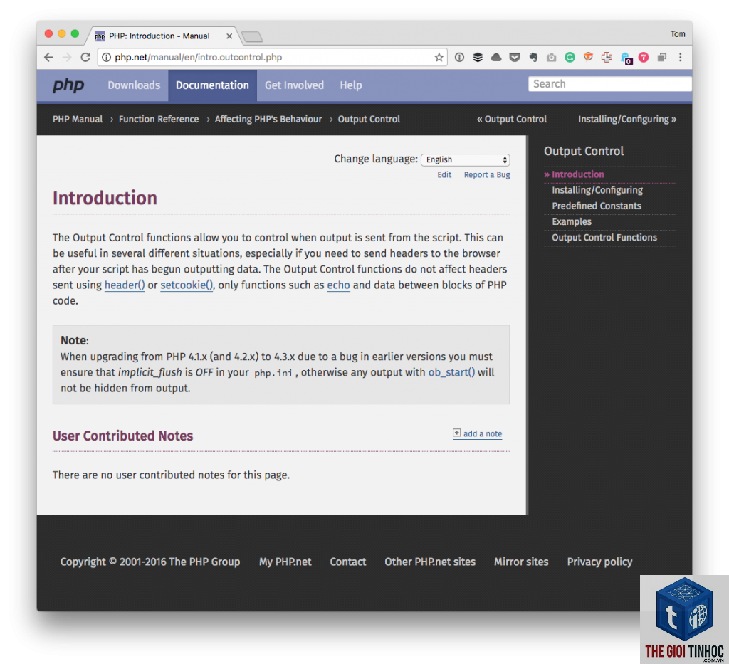 wordpress output buffer error
