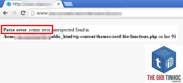 wordpress parse error - Hình 1