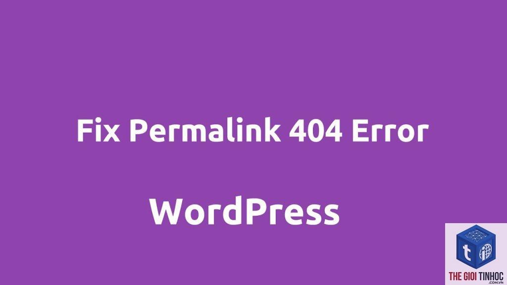 wordpress permalink error