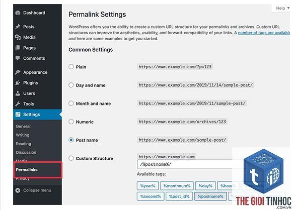 wordpress permalink là gì
