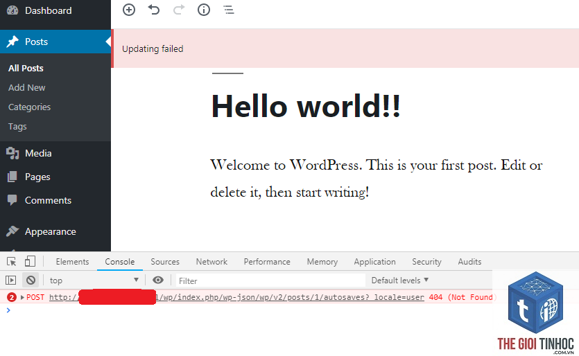 wordpress permalink update failed - Hình 2