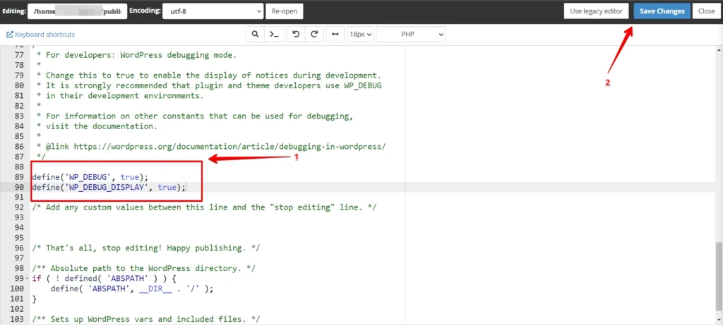 wordpress php configuration error - Hình 2