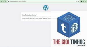 wordpress php configuration error