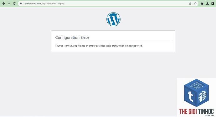 wordpress php configuration error - Hình 1