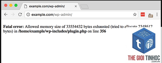 wordpress php memory error