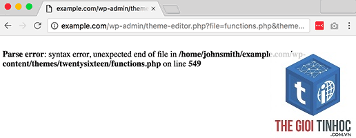 wordpress php parse error - Hình 5