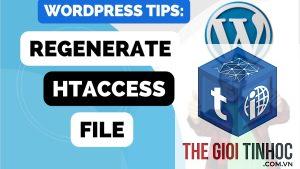 wordpress regenerate htaccess