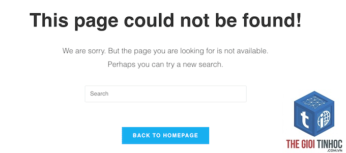 wordpress search page error - Hình 2