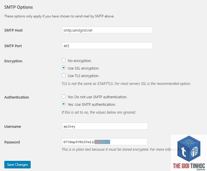 wordpress sendgrid smtp lỗi - Hình 4