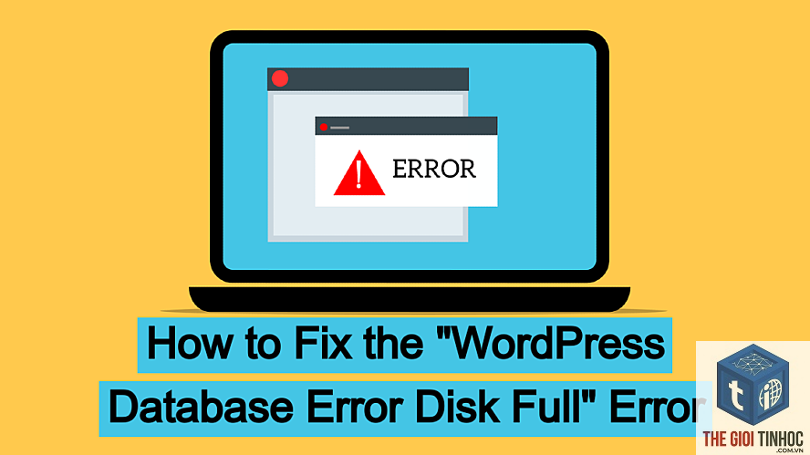 wordpress server disk error