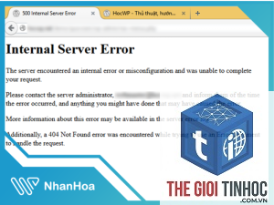wordpress server error
