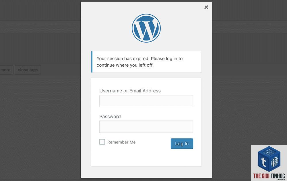 wordpress session error