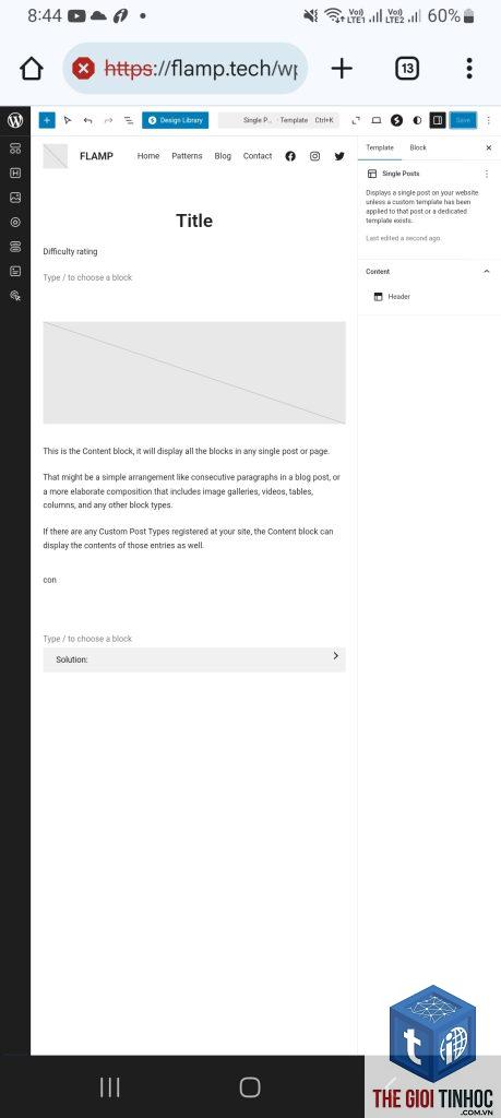 wordpress single post error