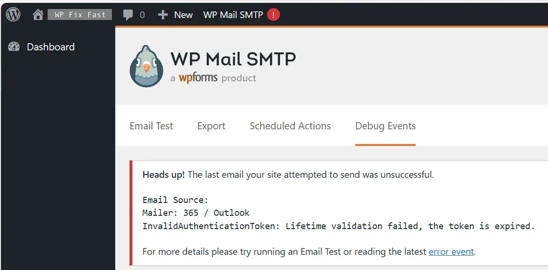 wordpress smtp certificate expired - Hình 3