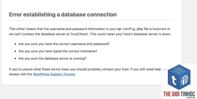 wordpress socket error