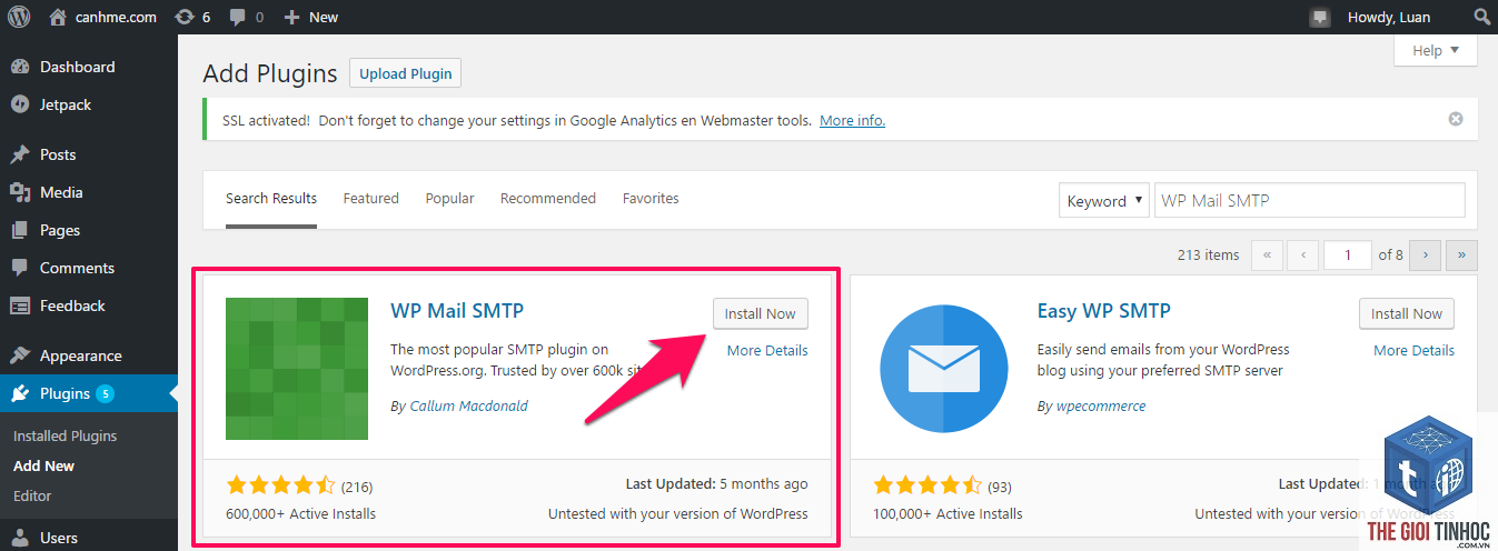 wordpress sparkpost smtp lỗi - Hình 3